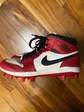 Jordan Red White & Black Men's Athletic Cleat